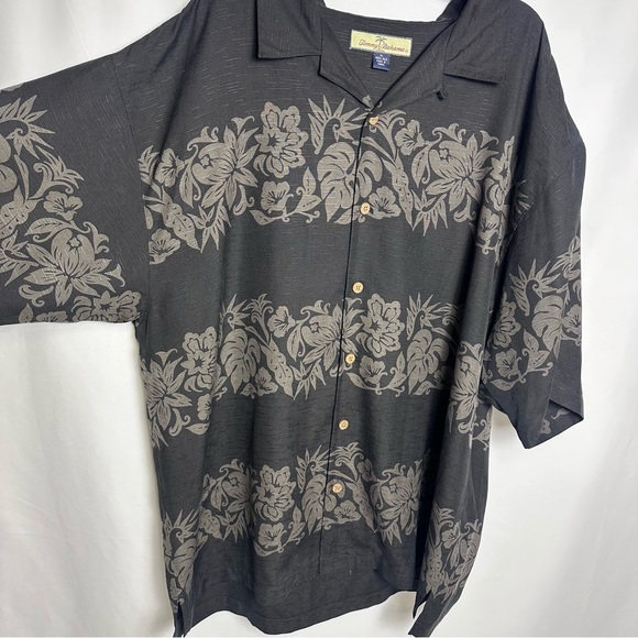 Tommy Bahama Vintage Button-Down Floral Silk Shirt XL Hawaiian Floral Vacation - Picture 3 of 10